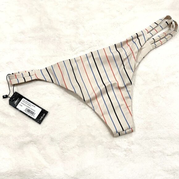 NWT Tavik Vine Cutout Swim Bottom in Horizon Stripe Tapioca - Large - Picture 6 of 8